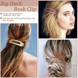 Korean Frosted Large Hair Clips For Women Girl Hair Accesories Fashion Color Solid Acrylic Hairpins Toothed Non-slip BB Barrette