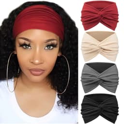 Wide Elastic Headband Hairband Pilates Yoga Fitness Running Cycling Sweatband Turban Makeup Hair Hoop Makeup Headwrap For Women