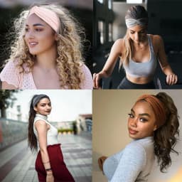 Wide Elastic Headband Hairband Pilates Yoga Fitness Running Cycling Sweatband Turban Makeup Hair Hoop Makeup Headwrap For Women