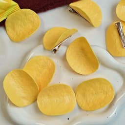 2/4/6Pcs Funny Hair Clips Simulated Potato Chip Hairpin Creative Cute Students Duck Bill Clip Side Clip Hair Accessories 2025