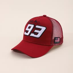 Summer Hat Motorcycle 93 Embroidered Baseball Hat Men's Off road Cycling Racing Hat Outdoor Breathable Sunshade Mesh Truck Hat