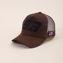 Summer Hat Motorcycle 93 Embroidered Baseball Hat Men's Off road Cycling Racing Hat Outdoor Breathable Sunshade Mesh Truck Hat
