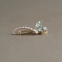 Super Fairy Pearl Fish Tail Hair Clip High-end Side Bangs Clip Alloy Hairpin Women's Fashion Duckbill Clip Hair Accessories
