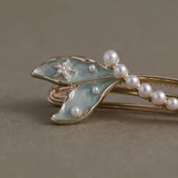 Super Fairy Pearl Fish Tail Hair Clip High-end Side Bangs Clip Alloy Hairpin Women's Fashion Duckbill Clip Hair Accessories