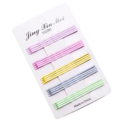 20pcs/lot Colorful Hairpins Metal U-Shaped Hair Clips 6cm Wave Bobby Pins Hairgrip For DIY Women Hair Styling Accessories