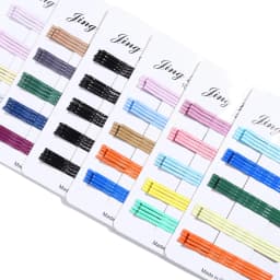 20pcs/lot Colorful Hairpins Metal U-Shaped Hair Clips 6cm Wave Bobby Pins Hairgrip For DIY Women Hair Styling Accessories