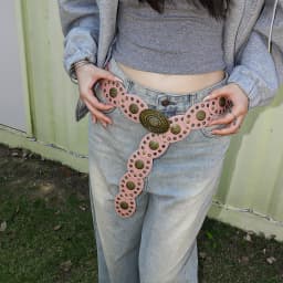 The new Bohemian casual small disc fashion high sense belt for women embellished with skirt pants belt