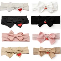 New Cotton Babyband heart bow elegant headband fashion children hairband hair accessories baby clip OEM girl freshhairband