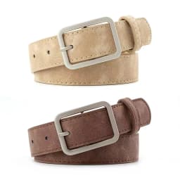 Summer Women's Retro Frosted Belt, Silver Square Needle, Versatile, Trendy, Fashionable, Personalized Decorative Waist