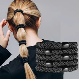 5pc Europe and America Good High Elasticity Hair Ties Rope Scrunchies for Women Men Girls Ponytail Holder Hair Accessories
