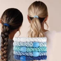 5pc Europe and America Good High Elasticity Hair Ties Rope Scrunchies for Women Men Girls Ponytail Holder Hair Accessories