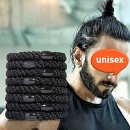 5pc Europe and America Good High Elasticity Hair Ties Rope Scrunchies for Women Men Girls Ponytail Holder Hair Accessories
