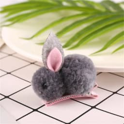 Cute Plush Rabbit Hair Clip Children's Catoon Animal Hairpins Girls Baby Sweet Winter Hair Accessories Headwear Barrettes