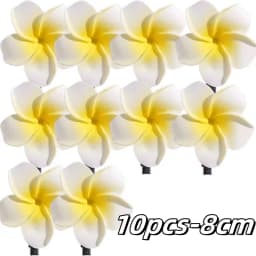 3pcs/10pcs Set Plumeria Hair Clip for Women Fashion Flower Duckbill Clip Cute Girls Side Clip Hair Accessories