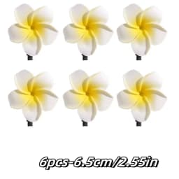 3pcs/10pcs Set Plumeria Hair Clip for Women Fashion Flower Duckbill Clip Cute Girls Side Clip Hair Accessories