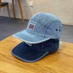 Vintage Flat Brim Denim Baseball Caps Male Women Harajuku Snapback Cap Fashion Streetwear 5 Panel Skateboard Hat Casquette Gorra