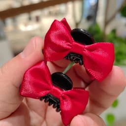 Elegant Velvet Bow Small Hair Clip Vintage for Women, Vintage Side Swept Hair Clip, Daily Casual Evening Wedding Date Unique