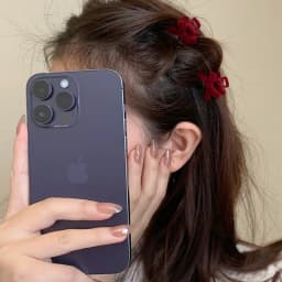Elegant Velvet Bow Small Hair Clip Vintage for Women, Vintage Side Swept Hair Clip, Daily Casual Evening Wedding Date Unique