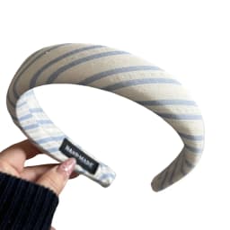Womens Headband Fresh Cute Blue Checkered Sponge High Skull Top Hairpin New Hair Accessory For Kawaii Girl Funny Simple Headband