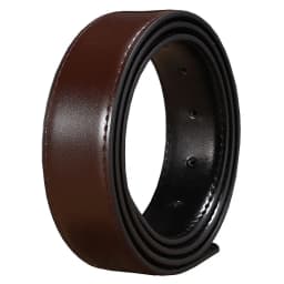 Adjustable Multi Size Pin Buckle Belt Brown Black Double Sided No Belt Loop Fashion Accessory