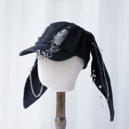 2024 new Hot Girl New Long Rabbit Ears Cowboy Baseball Hat Wash Graffiti Hip Hop Cap Women Men Party Team Baseball Cap