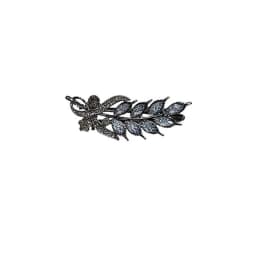 High-end Black Rhinestone Wheat Hair Clip Side Clip Alloy Exquisite Bangs Clip Duckbill Clip Women's Fashion Hair Accessories