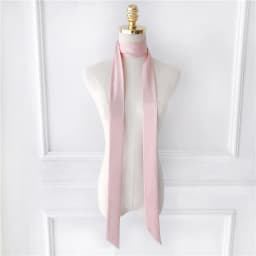 Satin Silk Narrow Scarf Neckerchief Solid Neck Scarves Long Silk Thin Scarf Head Neck Hair Band Bag Ribbon Headbands DIY