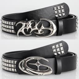 New Stylish Hollow Irregular Buckle Belts - Trendy Rivet Accessory For Gift Giving or Personal Style-Metal Pyramid For Women Men