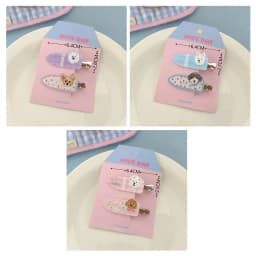 Cute Cartoon Puppy Hair Clips Adorable Sweet Pet Dog Hair Clip Set Trendy Duckbill Clips Hair Accessories for Women Girls