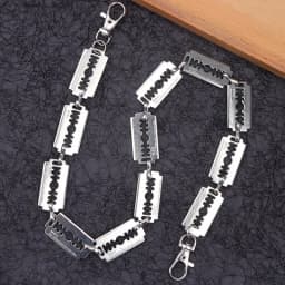 New Personalized Neutral Belt Punk Cool Style Metal Blade Pant Chain Street Trend Men's and Women's Waist Chain