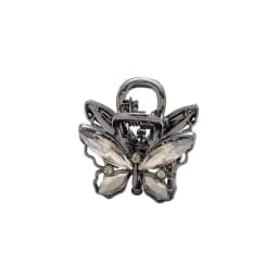 Korean Style Exquisite Black Crystal Butterfly Hair Gripper Women's Cute Hair Clips Mini Hair Claw Fashion Hair Accessories