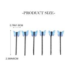 4-12PCS Butterfly Hair Clips Blue Butterfly Hair Clips Bridal Wedding Decoration Hair Clips Bridal Hair Accessories for Women an