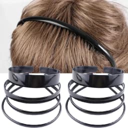 2025 Simple Women Headbands Fashion Head Band for Girls Solid Black Color Casual Hair Accessories Plastic Headbans Wholesale