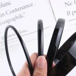 2025 Simple Women Headbands Fashion Head Band for Girls Solid Black Color Casual Hair Accessories Plastic Headbans Wholesale