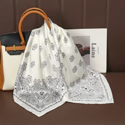 Luxury Polka Dot Silk Square Scarf Women Hijab Hair Bands Neckerchief Female Satin Shawl Ribbon Headband Fashion Wraps Bandana