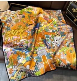 100% Natural Real Silk Scarf Women Print Brand Shawl Neckerchief Female Poncho Bandana Square Scarves Wrap Kerchief Hijab 53cm