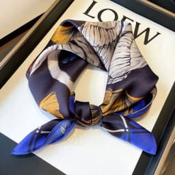 100% Natural Real Silk Scarf Women Print Brand Shawl Neckerchief Female Poncho Bandana Square Scarves Wrap Kerchief Hijab 53cm