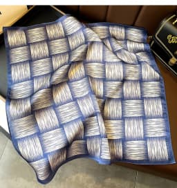 100% Natural Real Silk Scarf Women Print Brand Shawl Neckerchief Female Poncho Bandana Square Scarves Wrap Kerchief Hijab 53cm