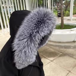 Real Fox Fur Collar 100% Natural Fur Scarf Women Winter Luxury Warm Fur Shawl Ladies Geniue Fur Scarves For Coat Down Jacket Men