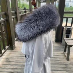 Real Fox Fur Collar 100% Natural Fur Scarf Women Winter Luxury Warm Fur Shawl Ladies Geniue Fur Scarves For Coat Down Jacket Men