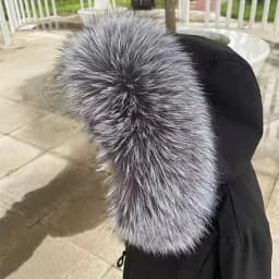 Real Fox Fur Collar 100% Natural Fur Scarf Women Winter Luxury Warm Fur Shawl Ladies Geniue Fur Scarves For Coat Down Jacket Men