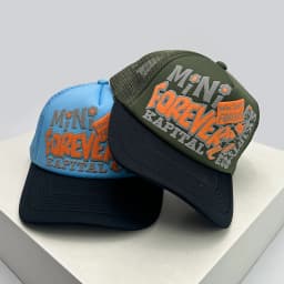 New Unisex American Style Graffiti Printed Letters Baseball Hats Sunshade Color Block Breathable Hip-hop Trucker Caps Versatile
