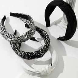 1PC Retro Hair Bands Women's New Cross Border Wide Edge Headband Out Leopard Black Department Knot Crimp Hair Bands