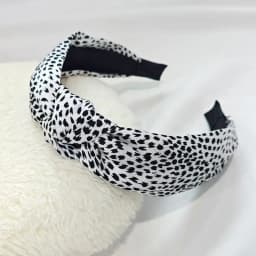 1PC Retro Hair Bands Women's New Cross Border Wide Edge Headband Out Leopard Black Department Knot Crimp Hair Bands