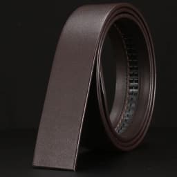 100% True Head Layer Cowhide Belt Without Buckle Automatic Buckle Retro Belt Body Width 3.50 CM