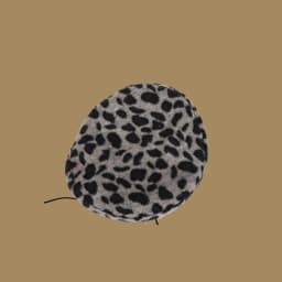 Beret Women's Leopard Print Versatile Japanese Retro Adjustable Drawstring Painter Hat Autumn Winter British Bud Hat Pumpkin Hat