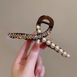 Luxury Hair Accessories With Diamond And Pearl For Women