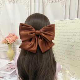2026 Fashionable Stereo Hair Bow Hair Clip for Female Girls Three Layers of Satin Oversized Barrette Bow Hair Accessories