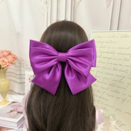 2026 Fashionable Stereo Hair Bow Hair Clip for Female Girls Three Layers of Satin Oversized Barrette Bow Hair Accessories