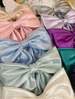 2026 Fashionable Stereo Hair Bow Hair Clip for Female Girls Three Layers of Satin Oversized Barrette Bow Hair Accessories